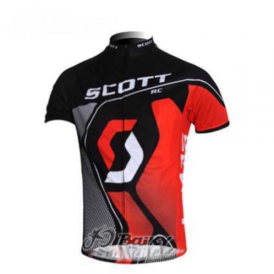 Scott Racing Teams Fahrradtrikot Radsport Schwarz Rot VGVFJ