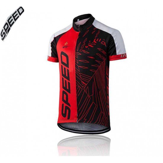 2016 Speed Fahrradtrikot Radsport Rot Schwarz V76UN