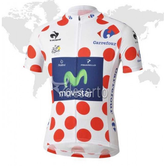 Movistar Tour de France Dot-achtige Fahrradtrikot Radsport MONJ9