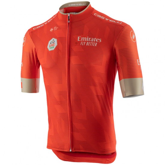 UAE Tour Kurzamtrikot Orange 2020